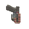 Custom Kydex IWB Holster with 1.5" Tuckable Belt Clip and Concealment Claw